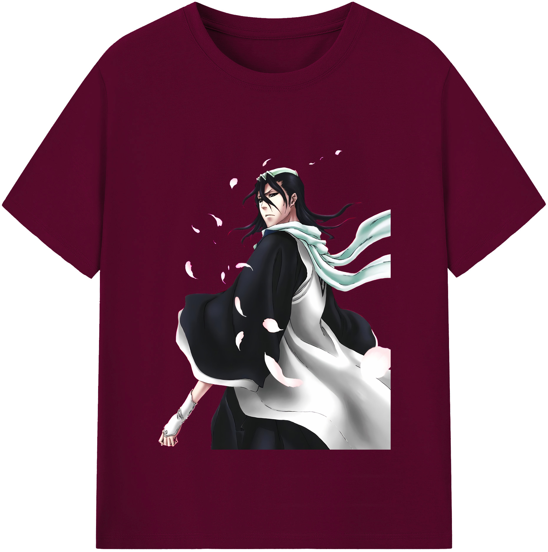 （画像用） ブリーチ くちき びゃくや BLEACH Kuchiki Byakuya レディースカジュアルプリントTシャツ（綿100％）